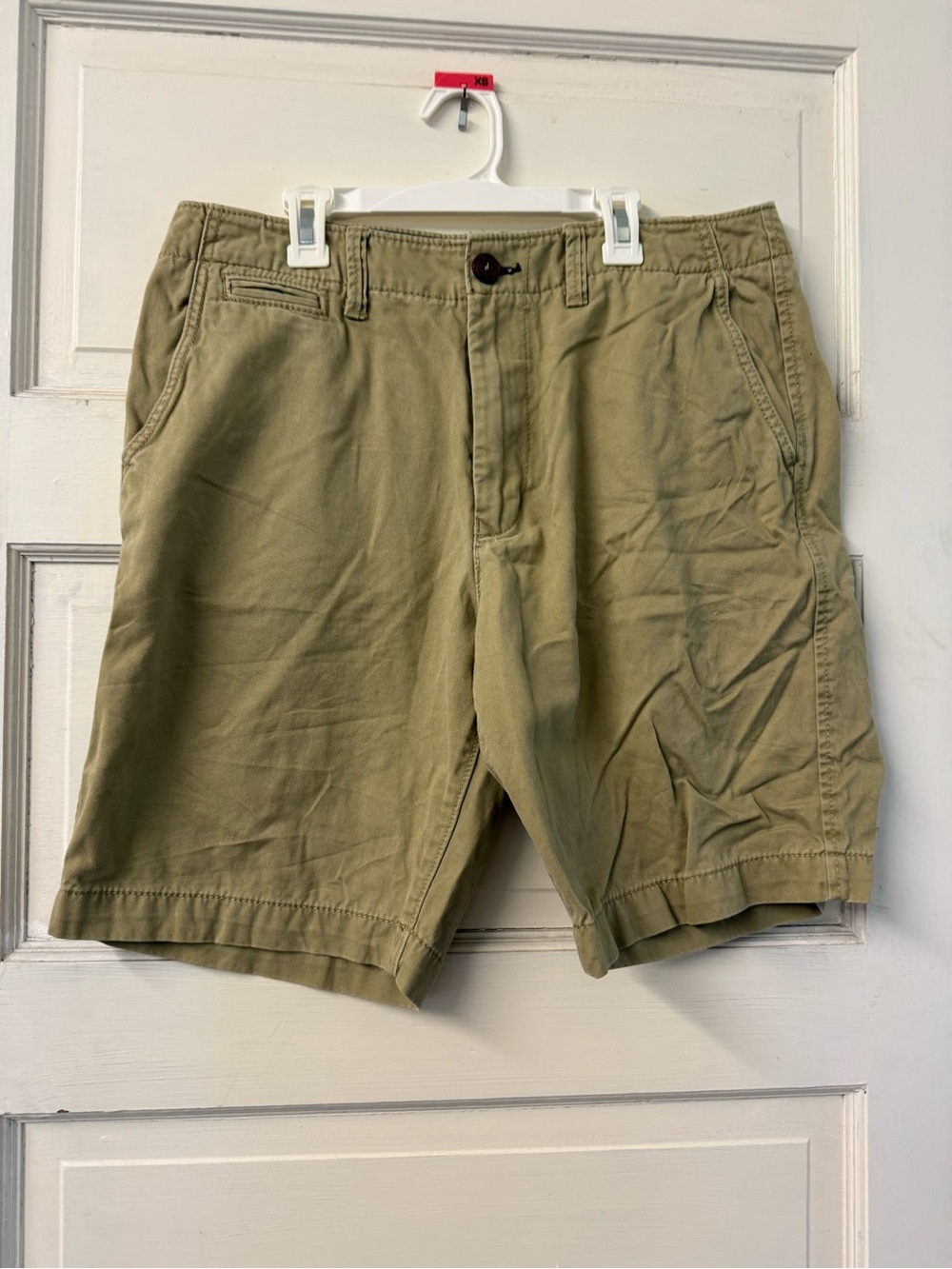Men's Casual Cotton Shorts in Tan Green